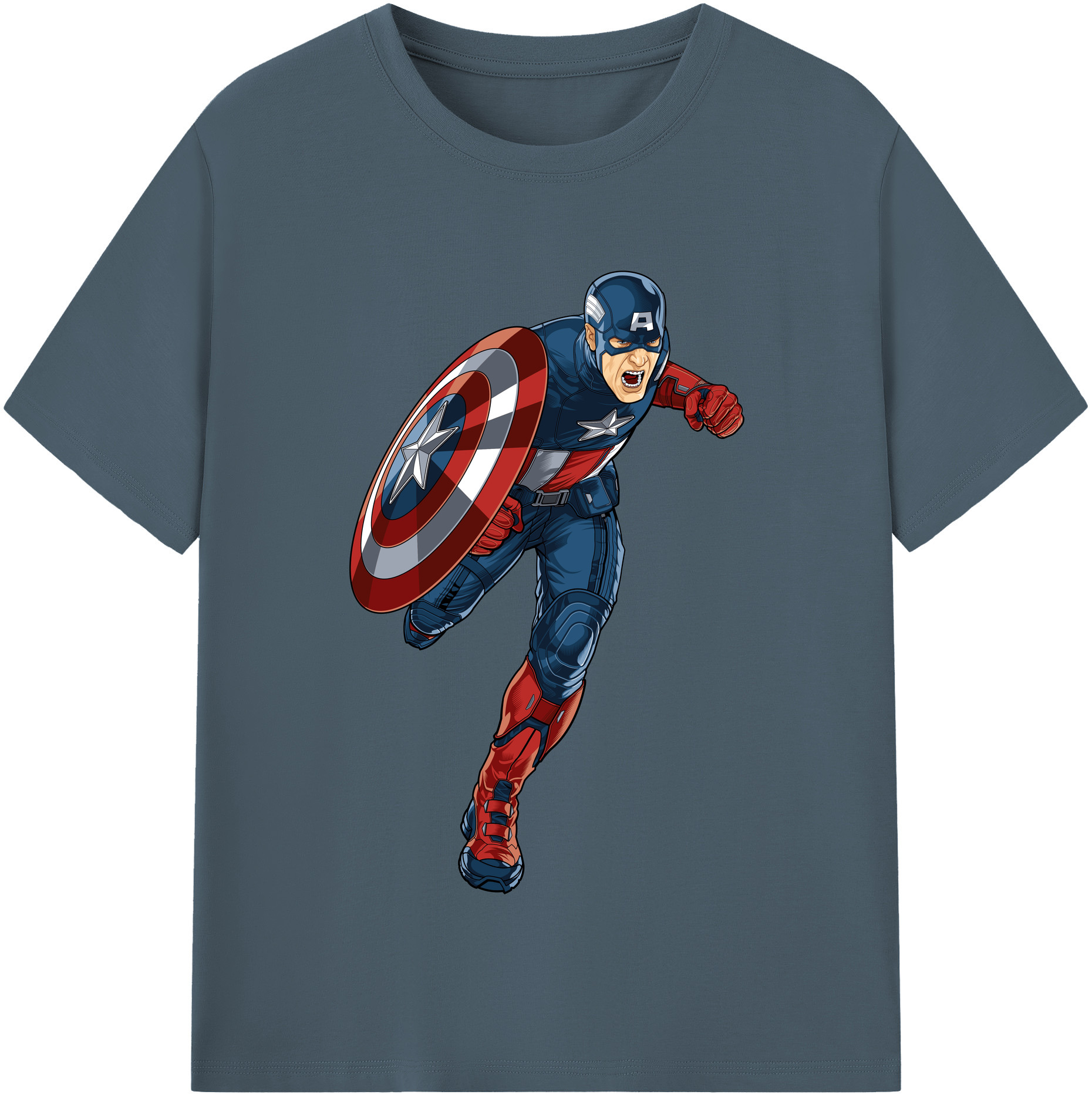 （画像用） アベンジャーズ The Avengers 綿100％半袖Tシャツ（フロントプリント）